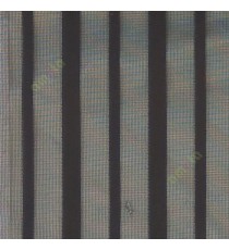 Black color vertical pencil stripes net finished vertical and horizontal thread crossing checks poly sheer curtain